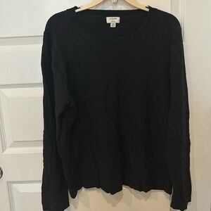 J. Crew Teddie Sweater XL Black